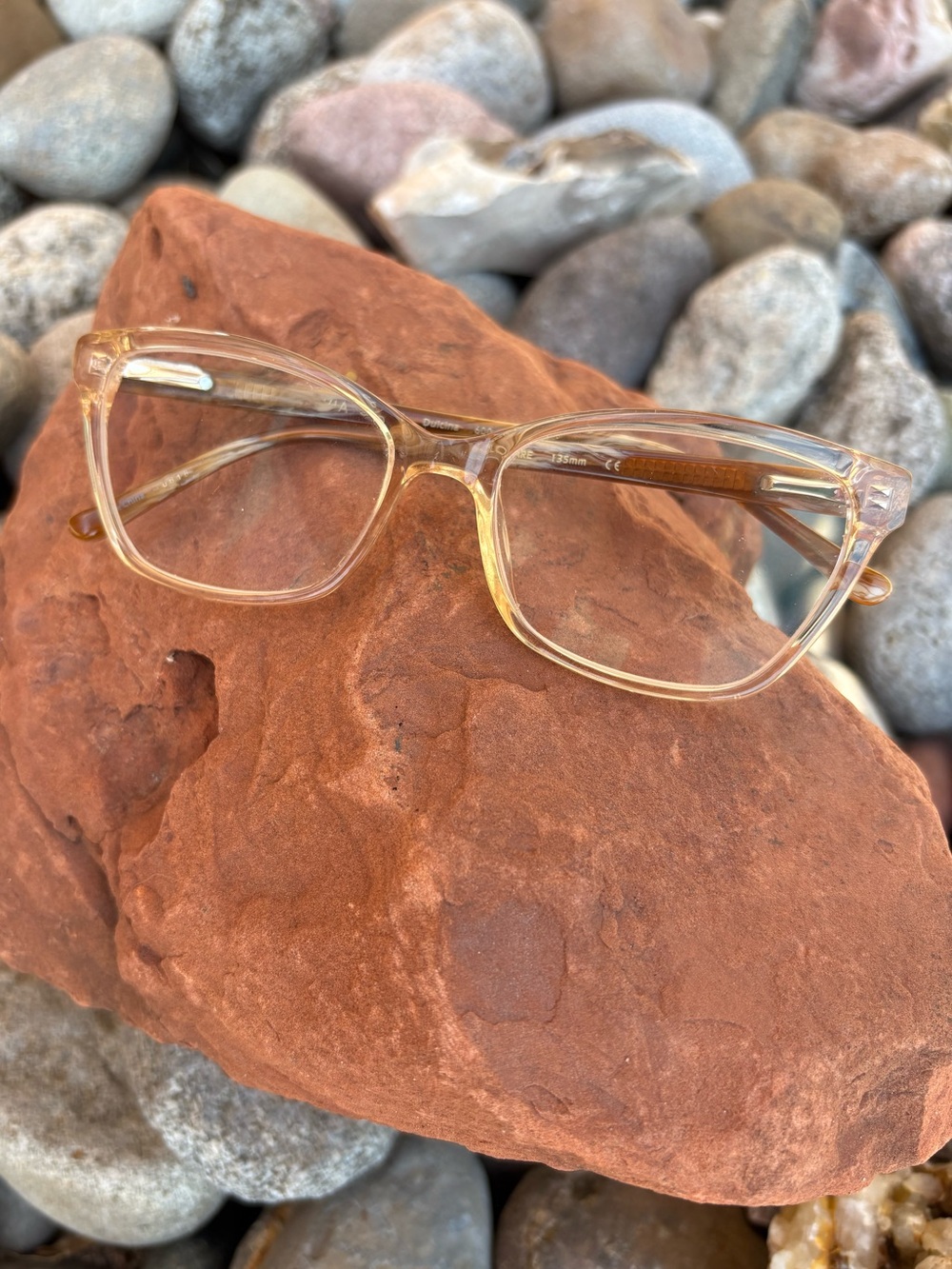 Via Spiga Dulcina Eyeglass Frame Blush Champagne Color Readers Size 52-16-135